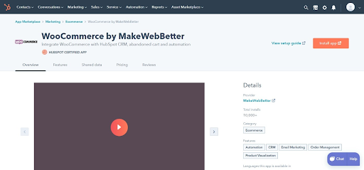 HubSpot Marketplace Download