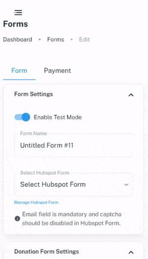 hubspot payment form